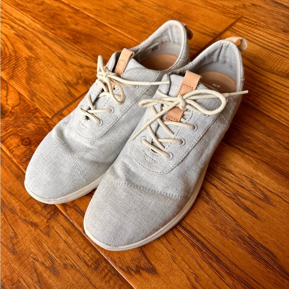 TOMS Cabrillo Sneaker Drizzle Gray Chambray Size 10 - Picture 4 of 6